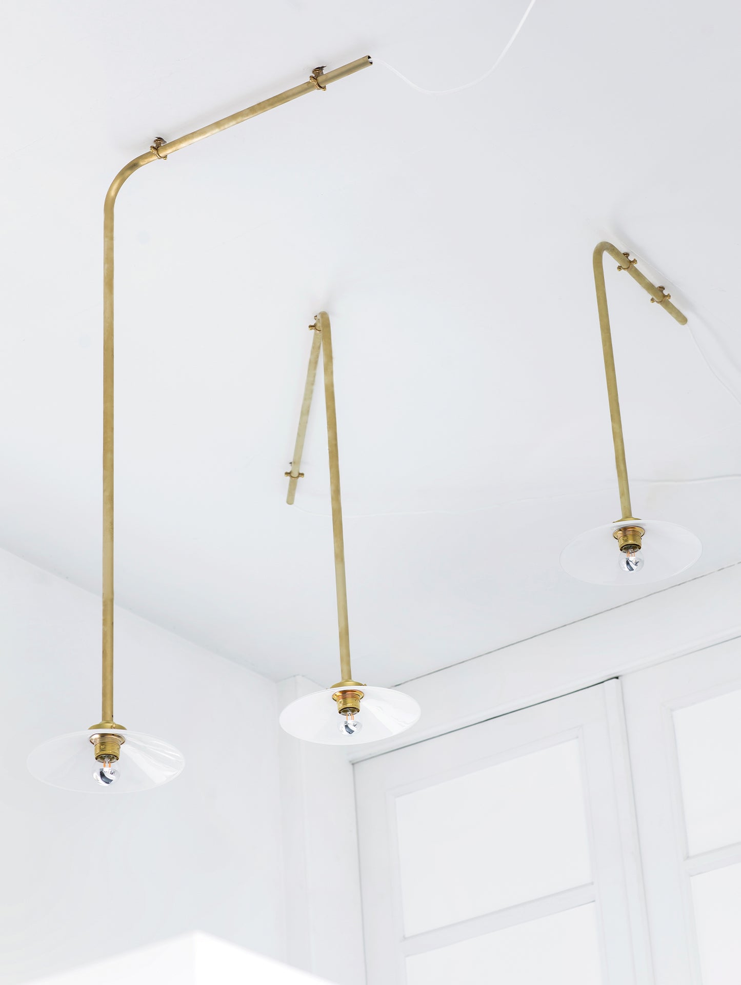 Ceiling Lamp No.2 by Valerie Objects - Unlacquered Brass