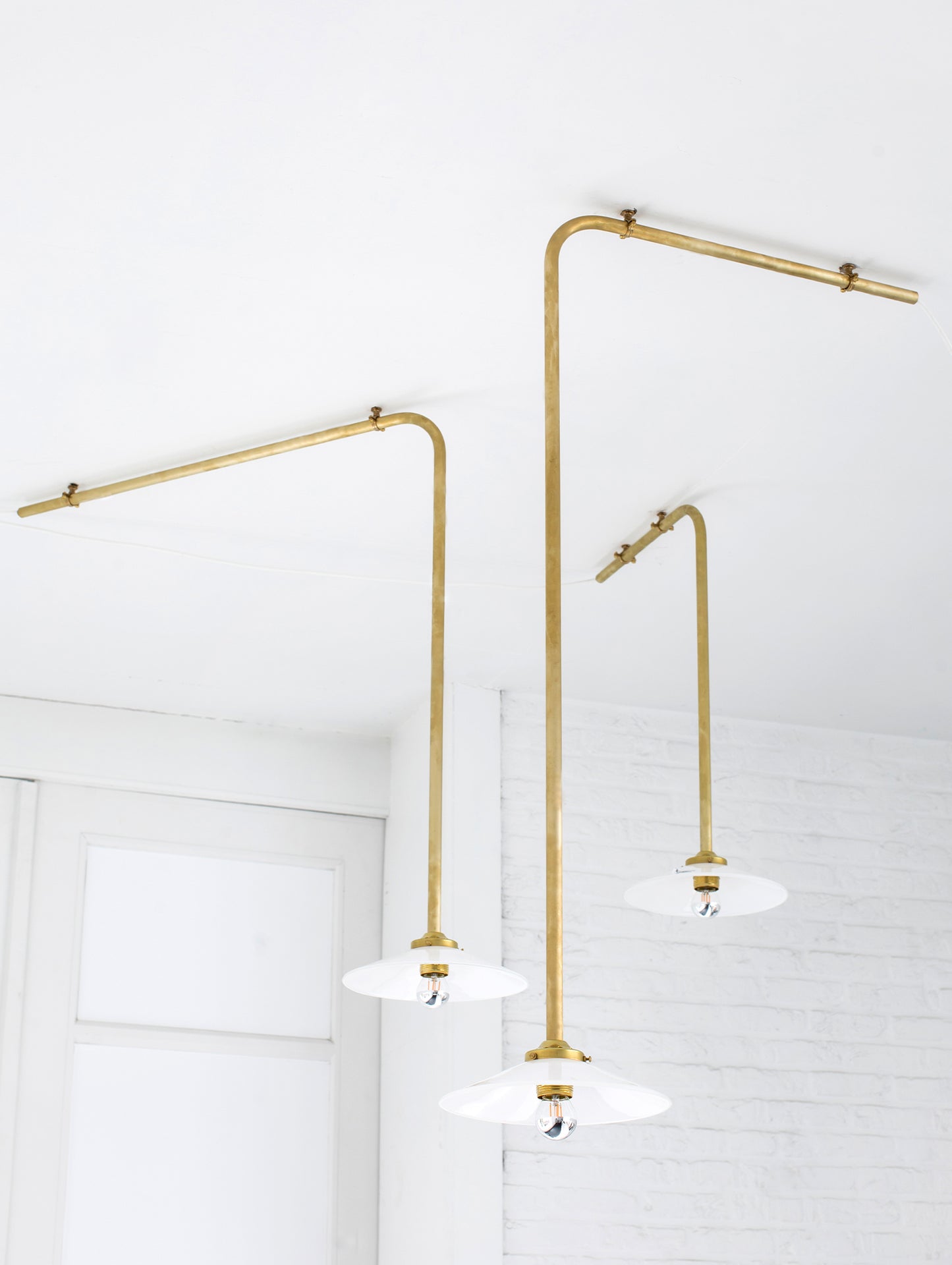 Ceiling Lamp No.2 by Valerie Objects - Unlacquered Brass