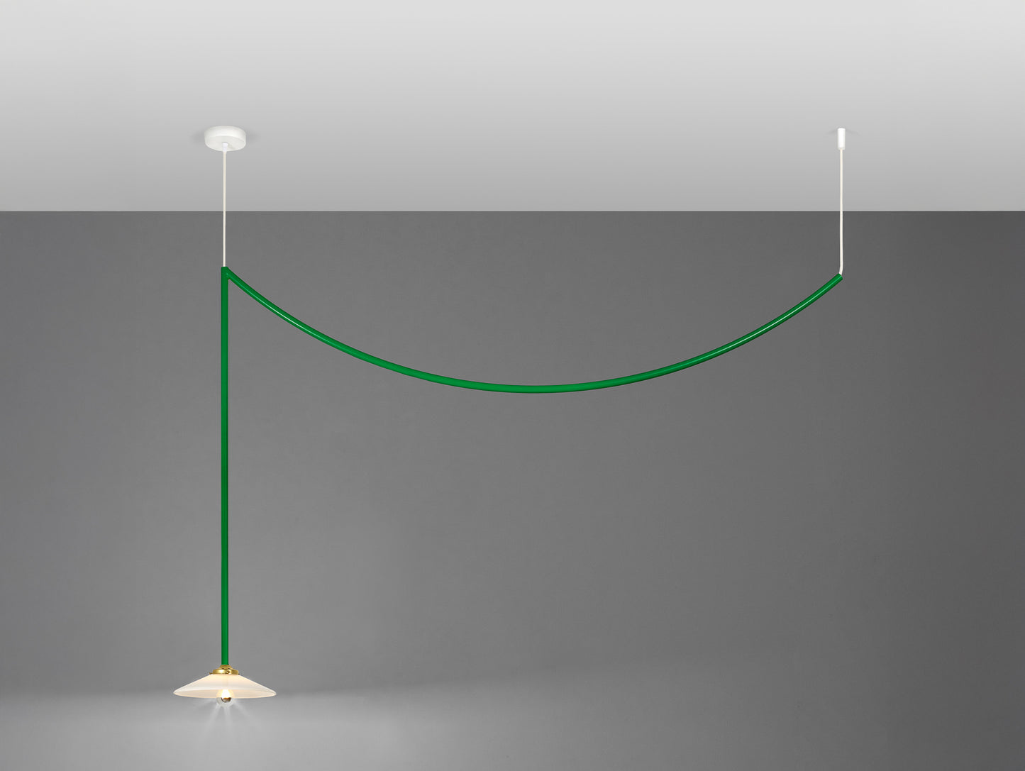 Ceiling Lamp No.4 by Valerie Objects - Green Steel