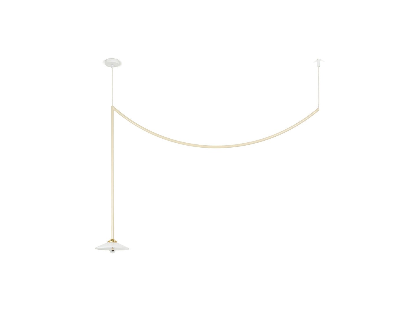 Ceiling Lamp No.4 by Valerie Objects - Ivory Steel