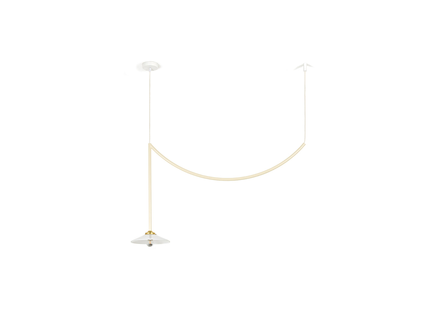 Ceiling Lamp No.5 by Valerie Objects - Ivory Steel