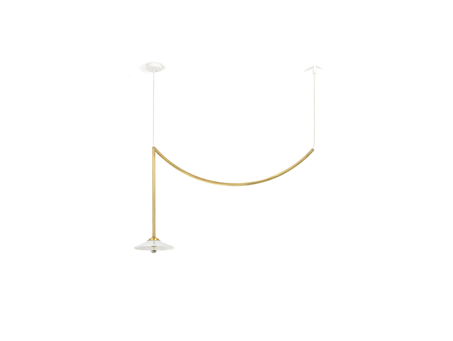 Ceiling Lamp No.5 by Valerie Objects - Unlacquered Brass