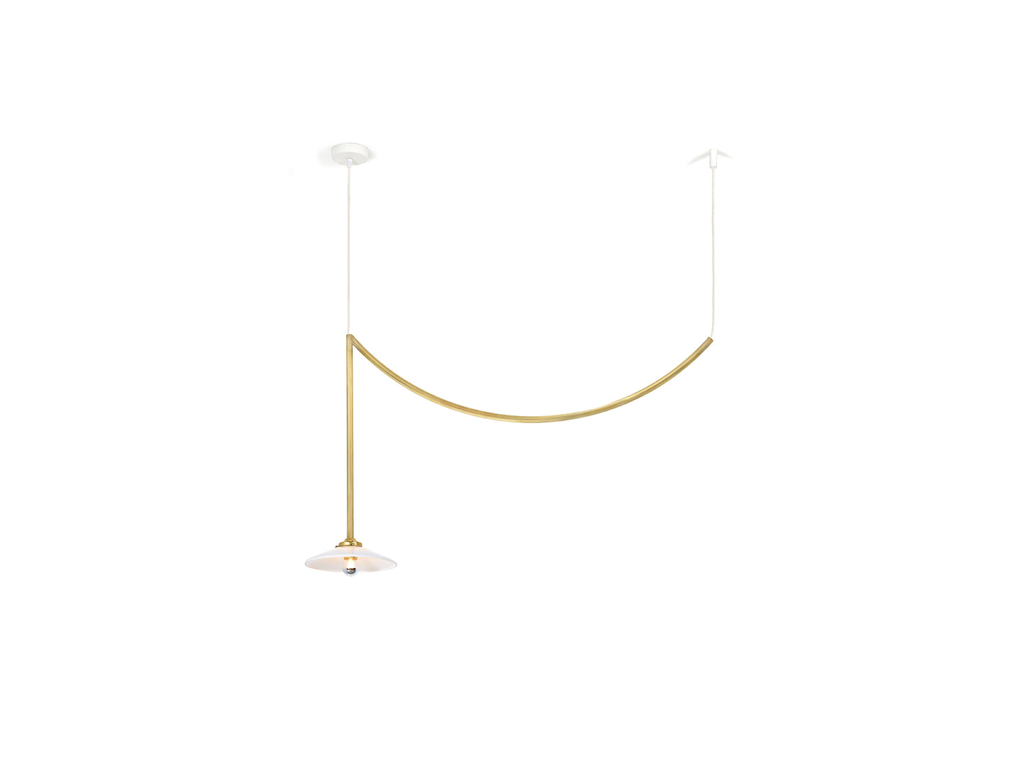 Ceiling Lamp No.5 by Valerie Objects - Unlacquered Brass