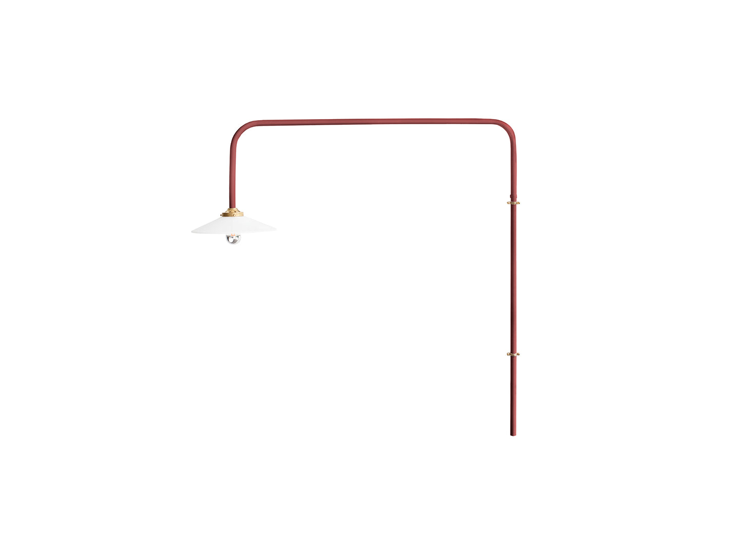 Hanging Lamp No.5 by Valerie Objects - Menie Red Steel