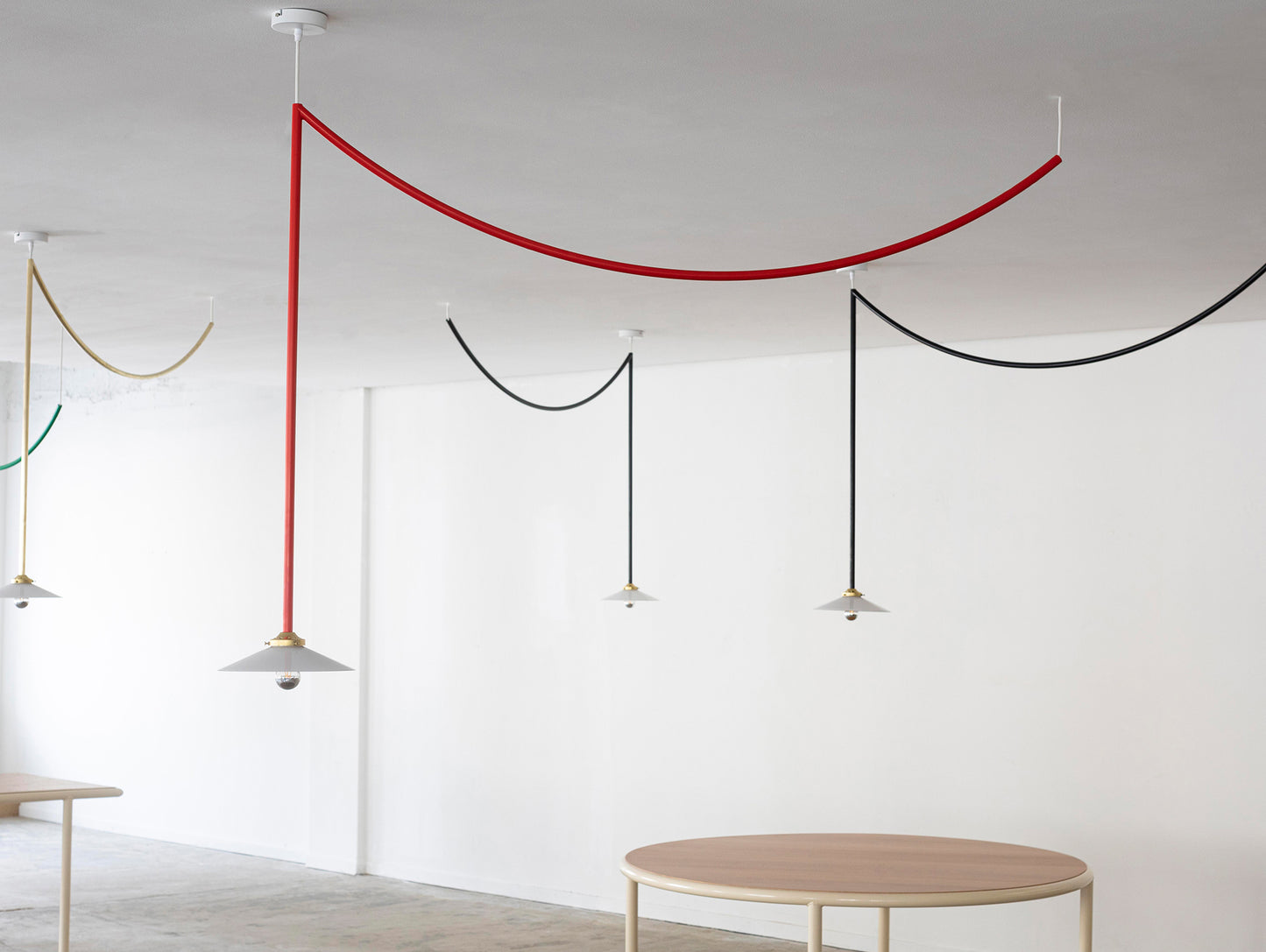 Ceiling Lamp No.4 by Valerie Objects - Red Steel