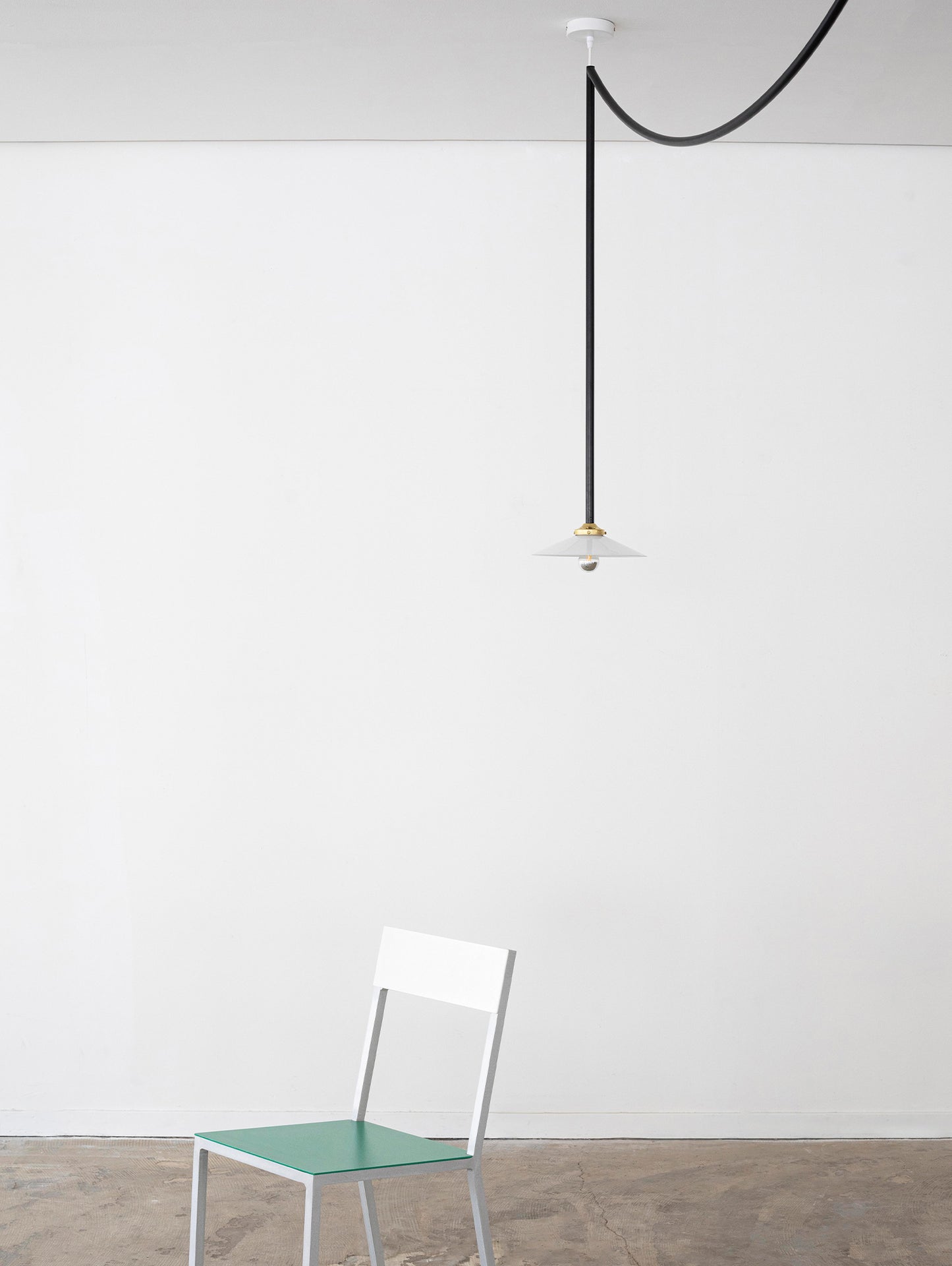 Ceiling Lamp No.4 by Valerie Objects - Black Steel