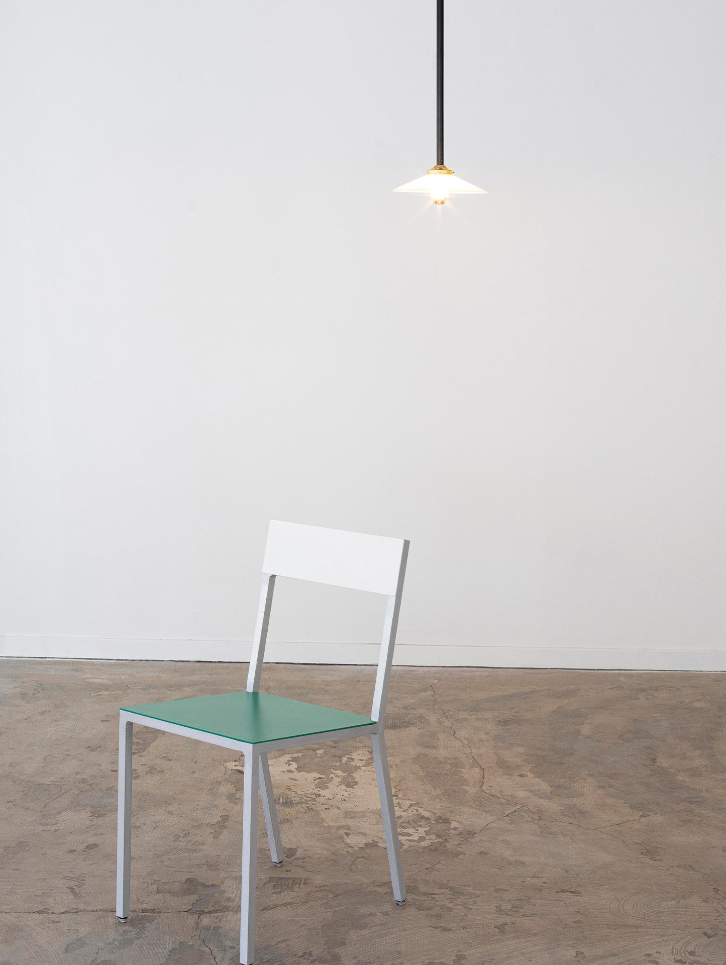 Alu Chair by Valerie Objects - Green Seat / White Back