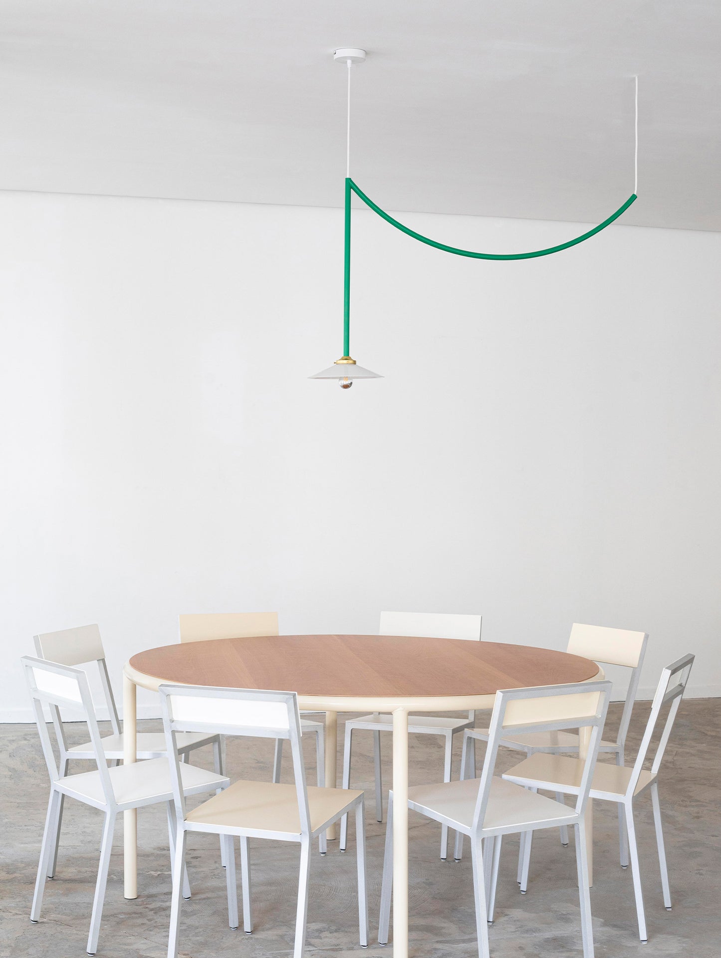 Ceiling Lamp No.5 by Valerie Objects - Green Steel