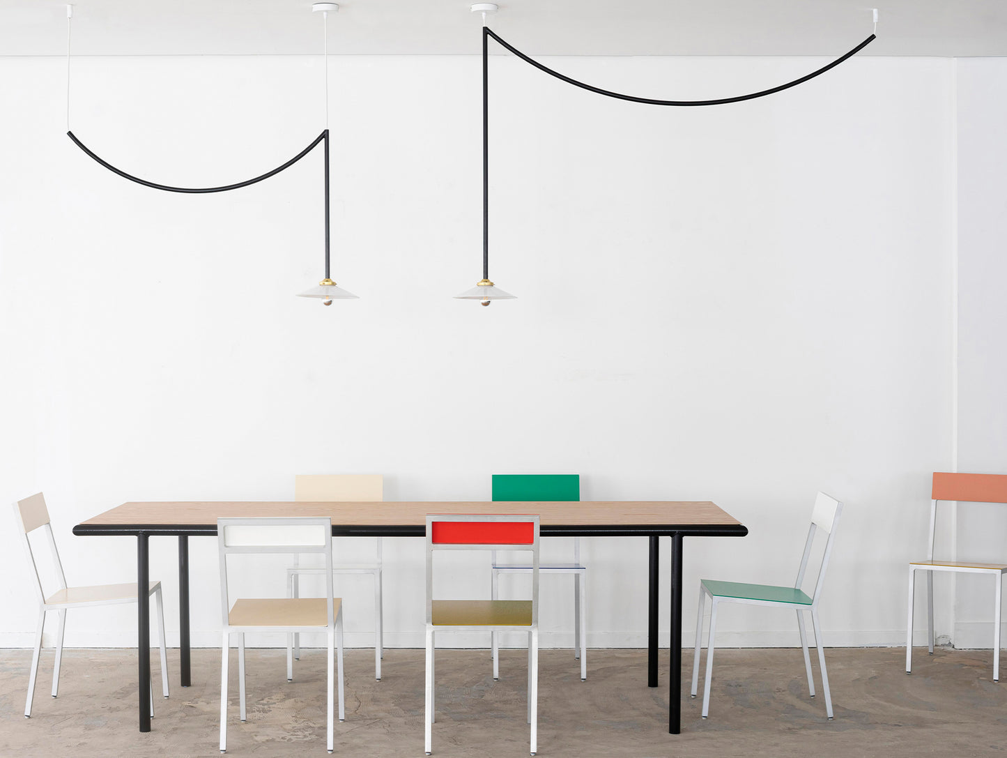 Ceiling Lamp No.5 by Valerie Objects - Black Steel