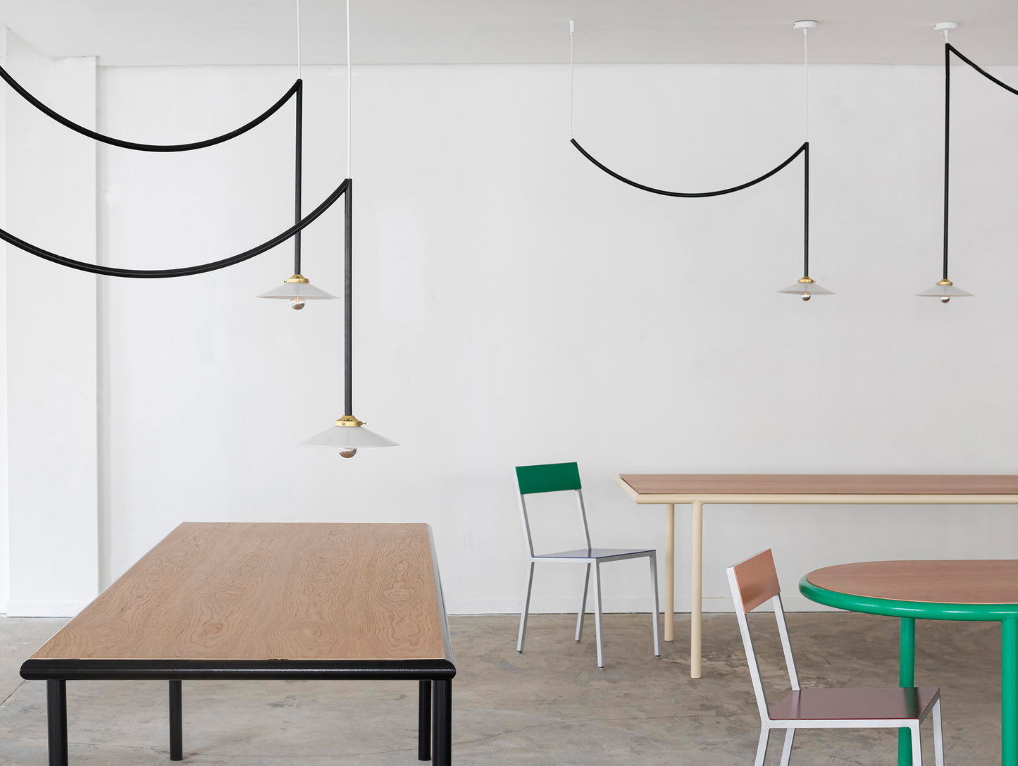 Ceiling Lamp No.4 by Valerie Objects - Black Steel