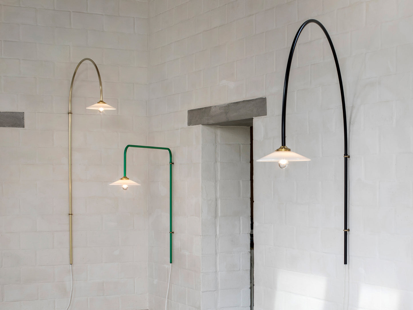 Hanging Lamp No.5 by Valerie Objects - Green Steel