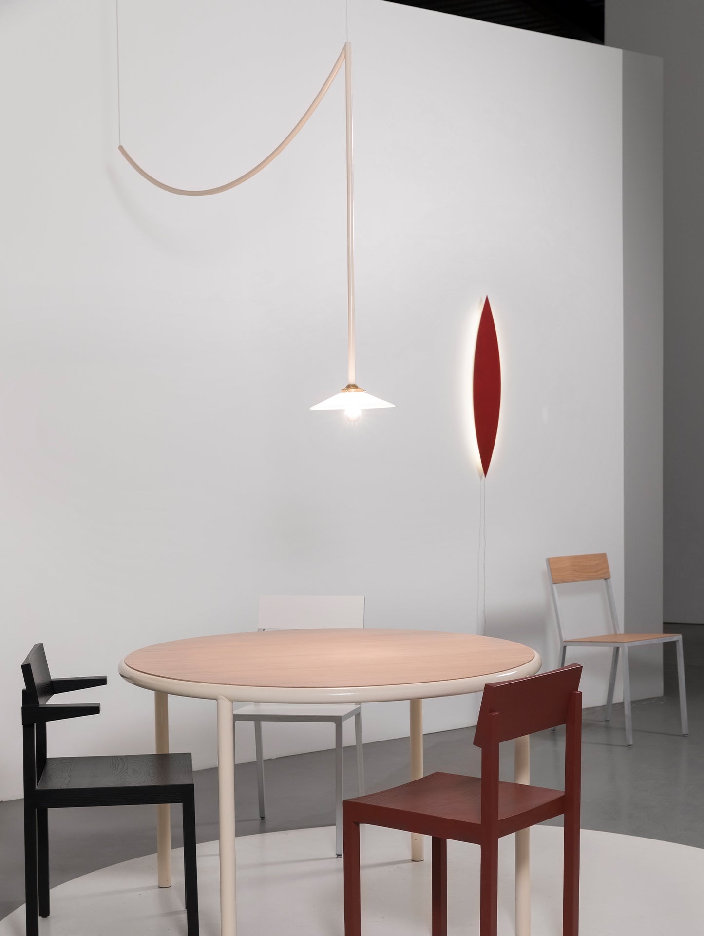 Ceiling Lamp No.4 by Valerie Objects - Ivory Steel