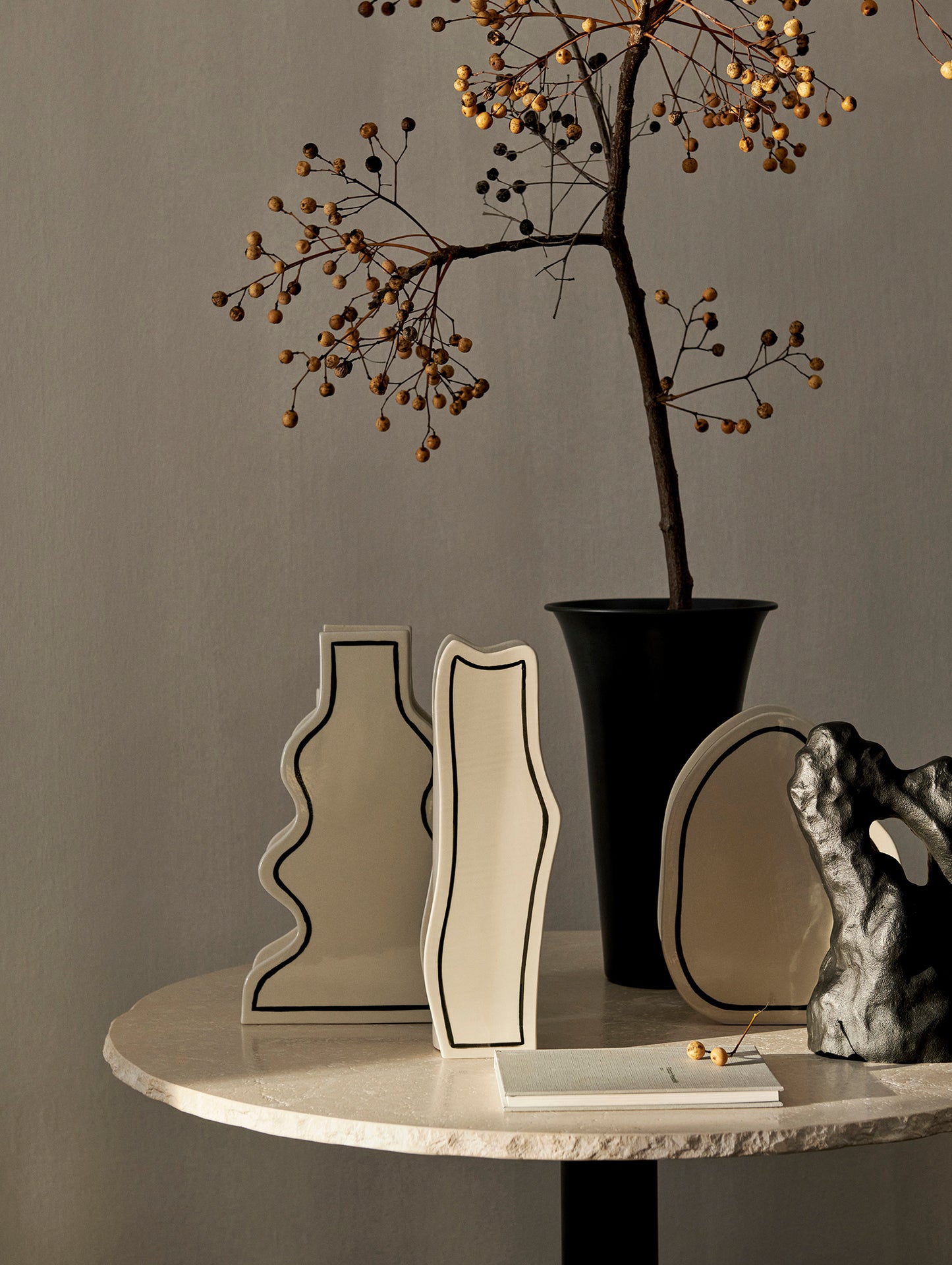 Mineral Cafe Table by Ferm Living - Black