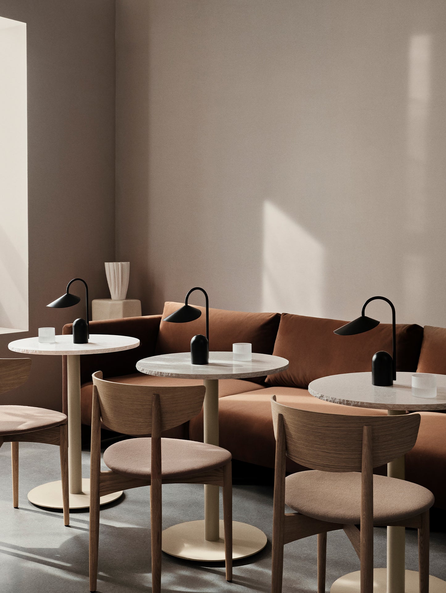 Mineral Cafe Table by Ferm Living - Cashmere