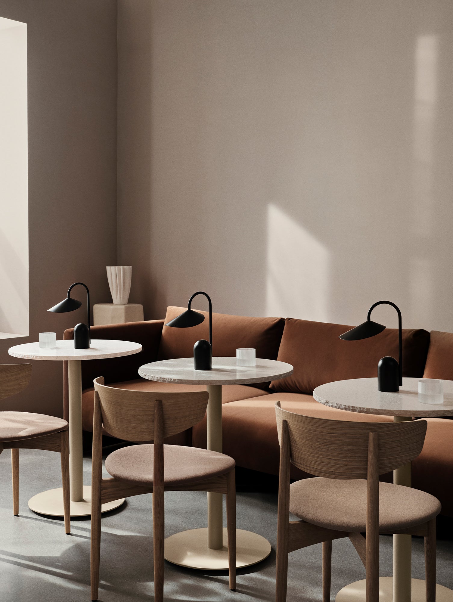 Mineral Cafe Table by Ferm Living - Cashmere