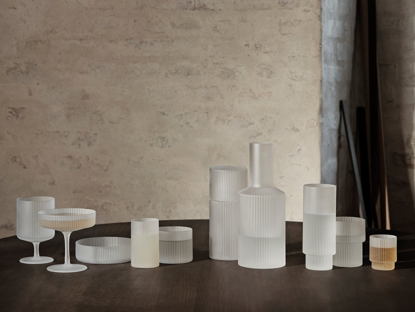 Ripple Carafe (Frosted) by Ferm Living
