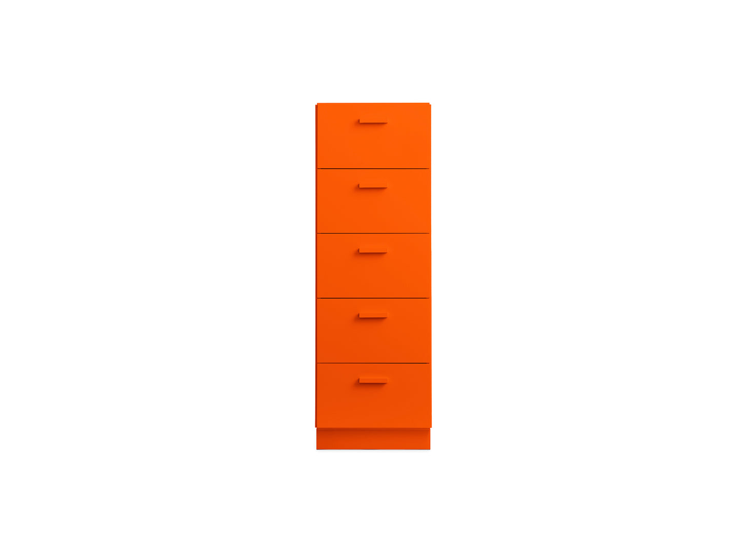 Relief Drawers with Plinth Base - Tall by String - Orange
