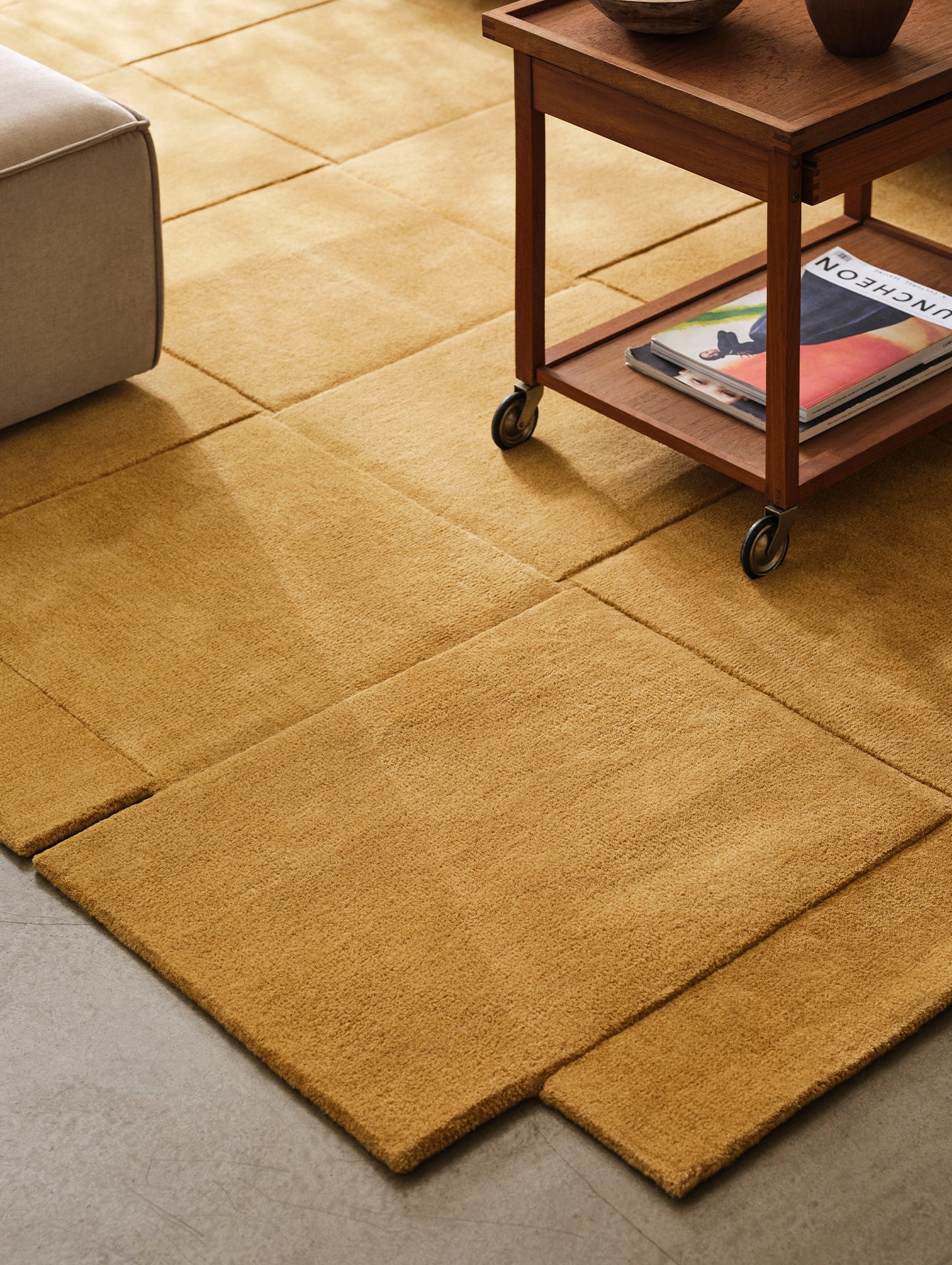 Basket Rug by Design House Stockholm - Yellow