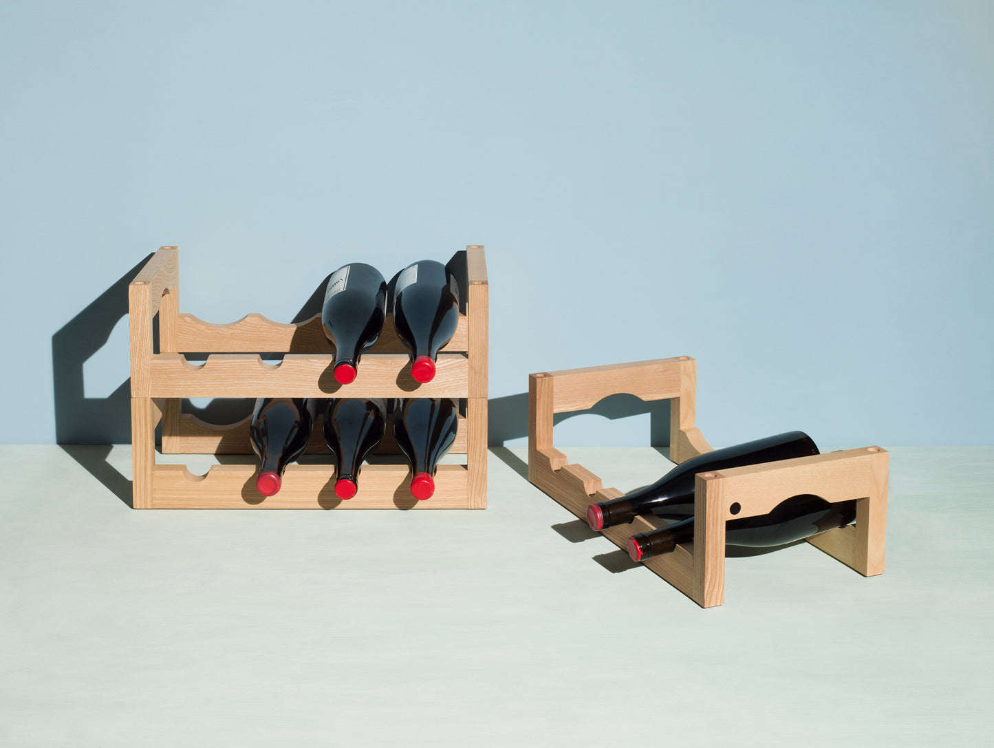 Silo Wine Rack by Massproductions - Oiled Ash