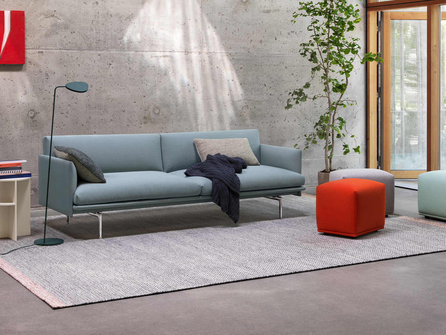 Echo Pouf by Muuto - Vidar 542, Remix 123