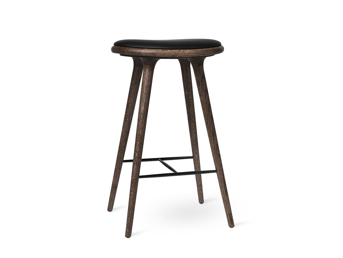 Stool by Mater - Bar Stool (H 74cm) / Dark Stained Oak