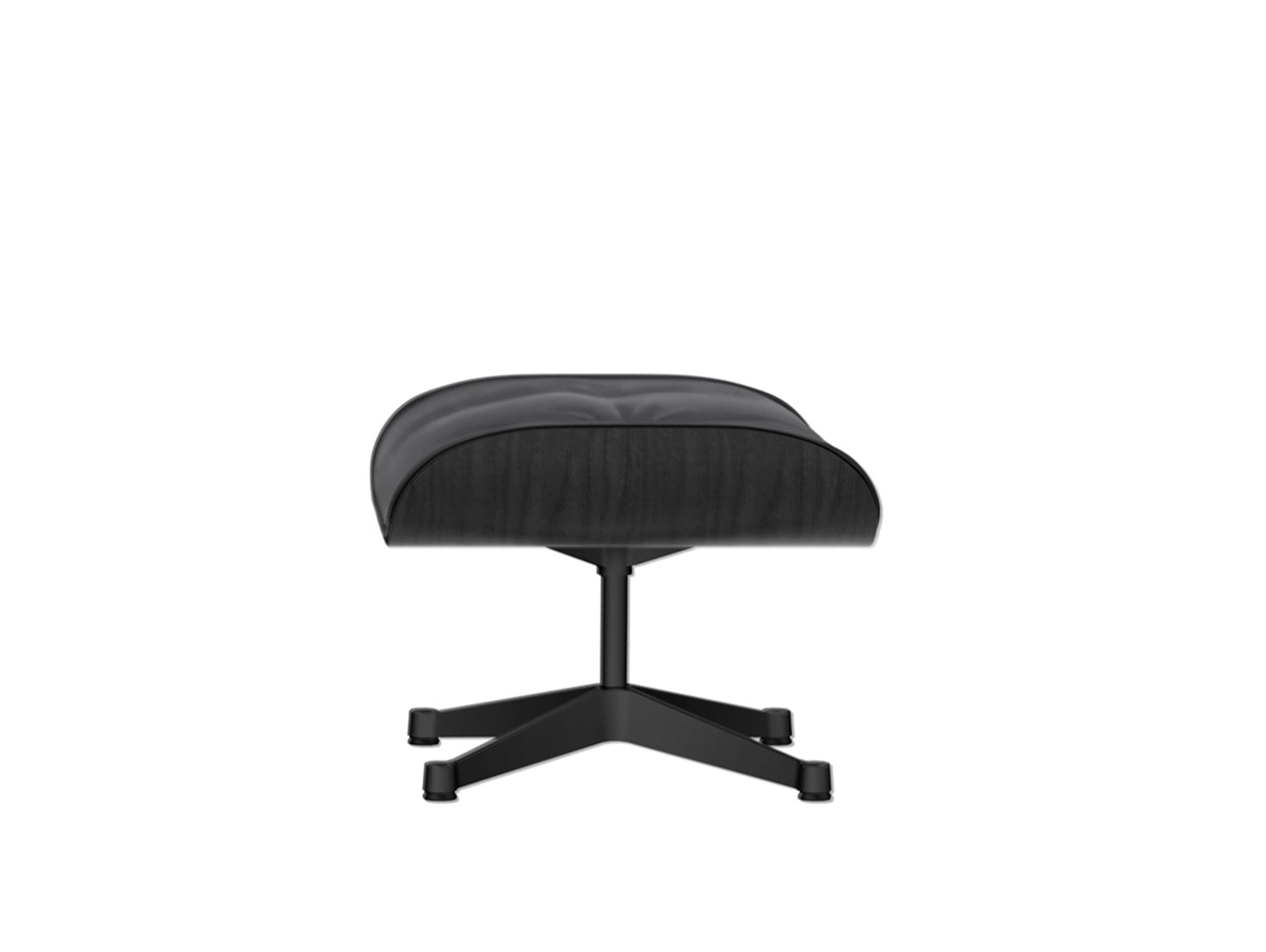 Eames Lounge Ottoman by Vitra - Black Ash / Chocolate