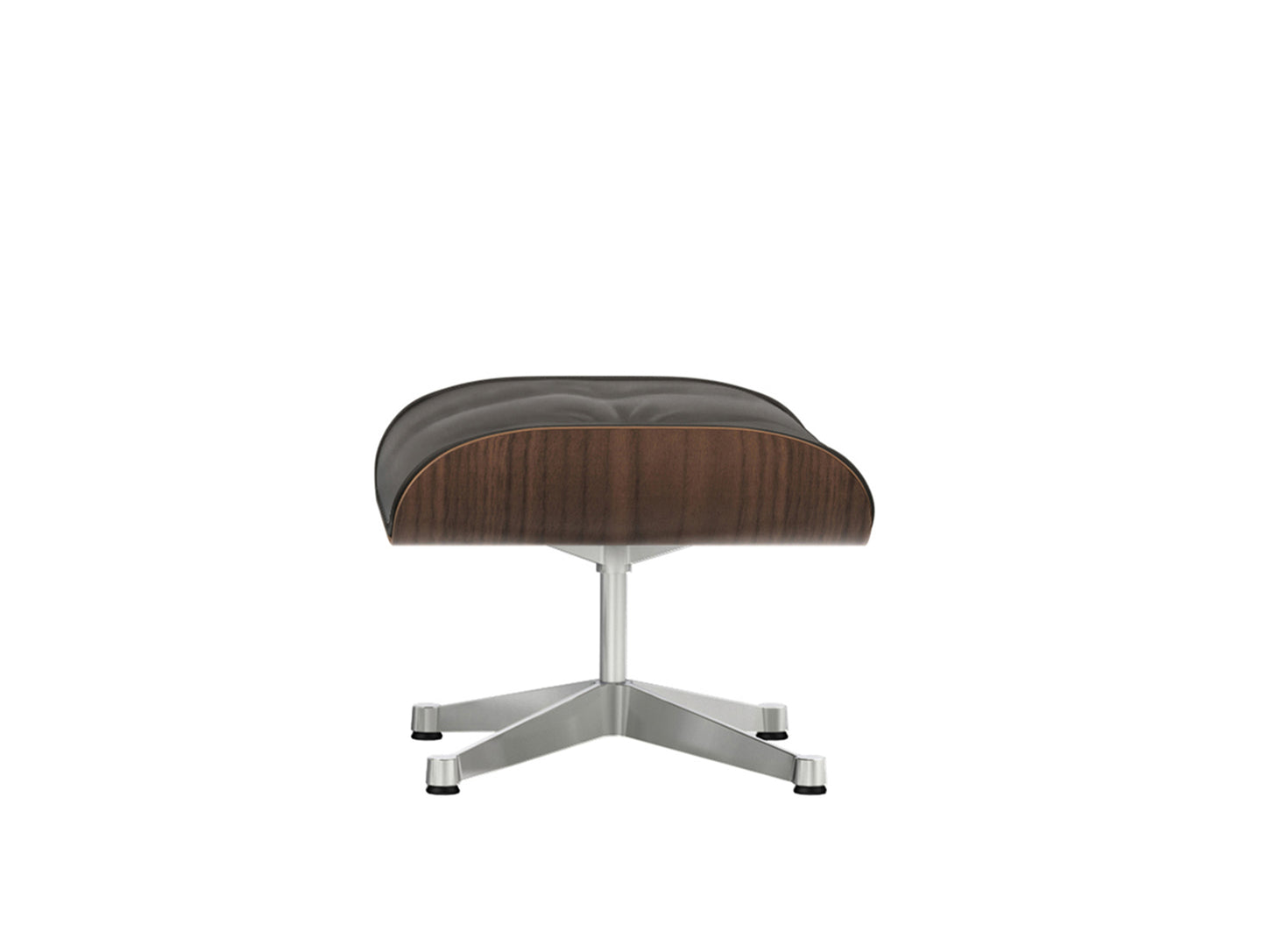 Eames Lounge Ottoman by Vitra - Black Pigmented Walnut / Brown