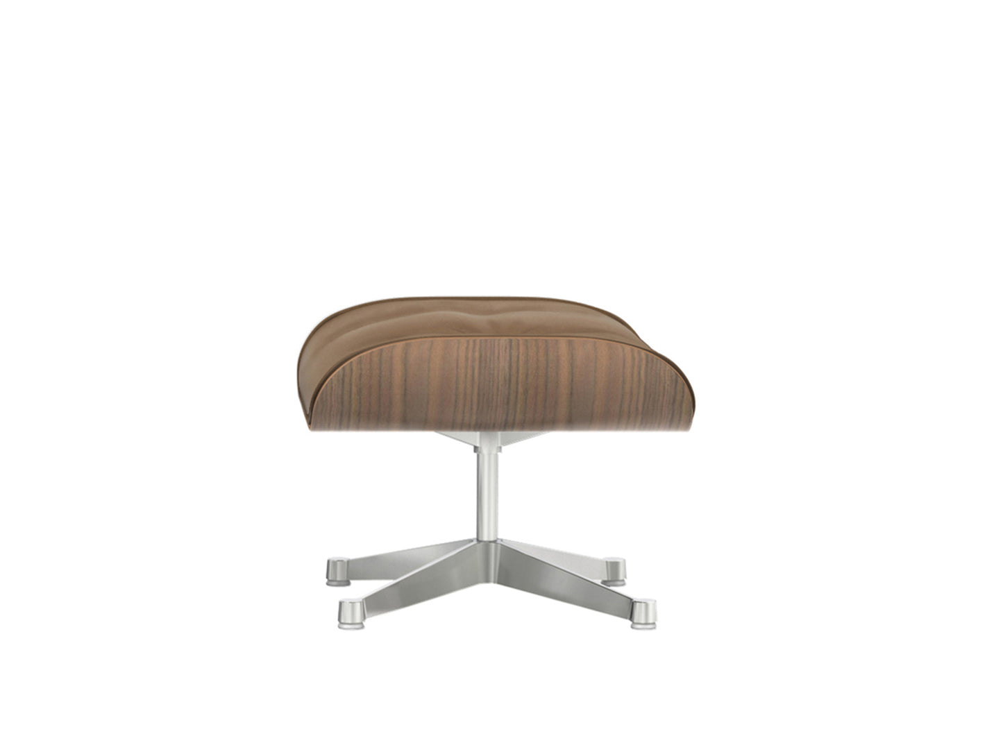 Eames Lounge Ottoman by Vitra - White Pigmented Walnut / Olive