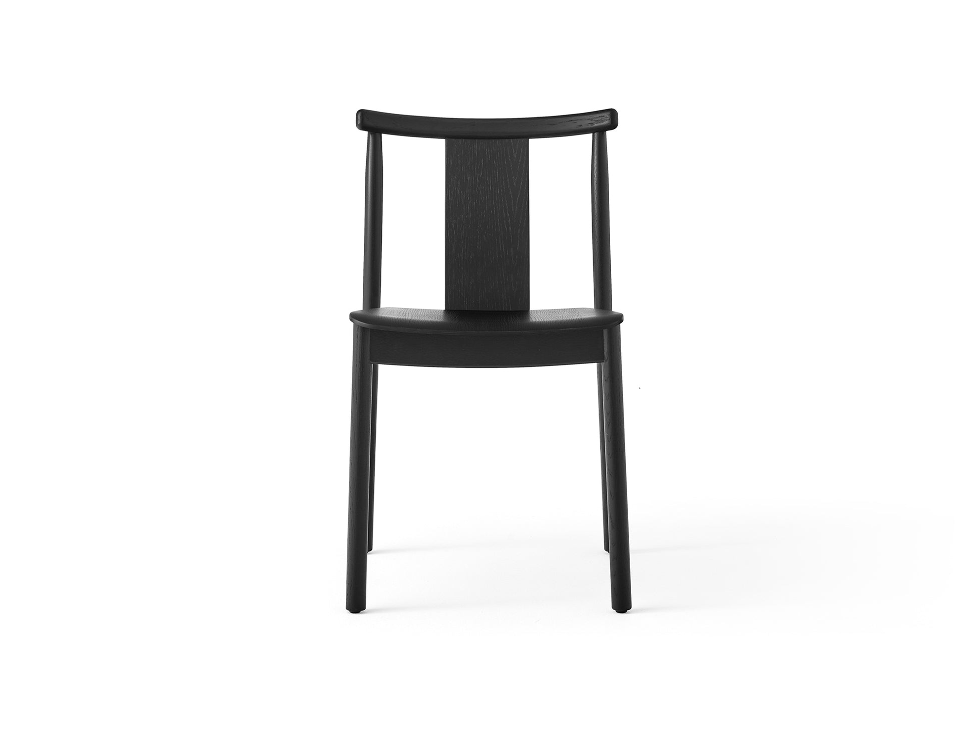 Merkur Dining Chair without Armrest by Menu - Black Lacquered Oak
