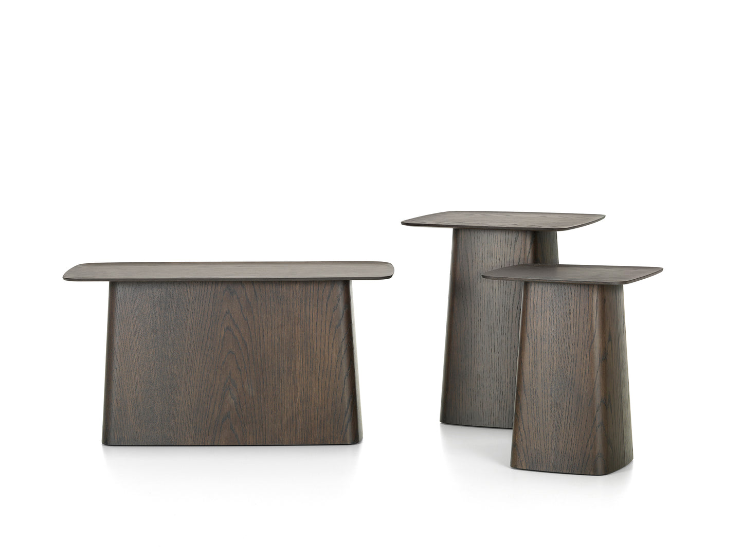 Wooden Side Table by Vitra - dark oak, protective vanish