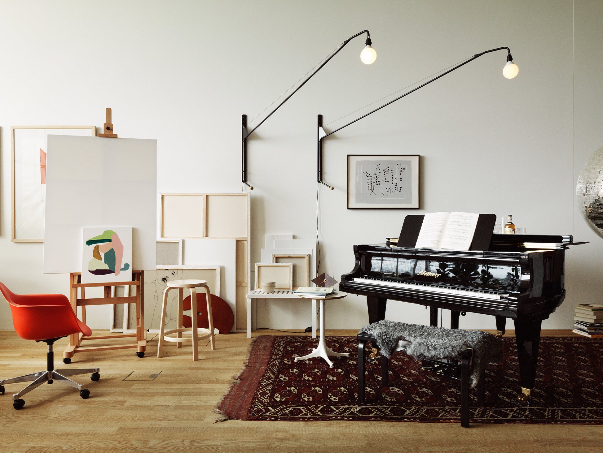 Jean Prouvé Potence Lamp - black