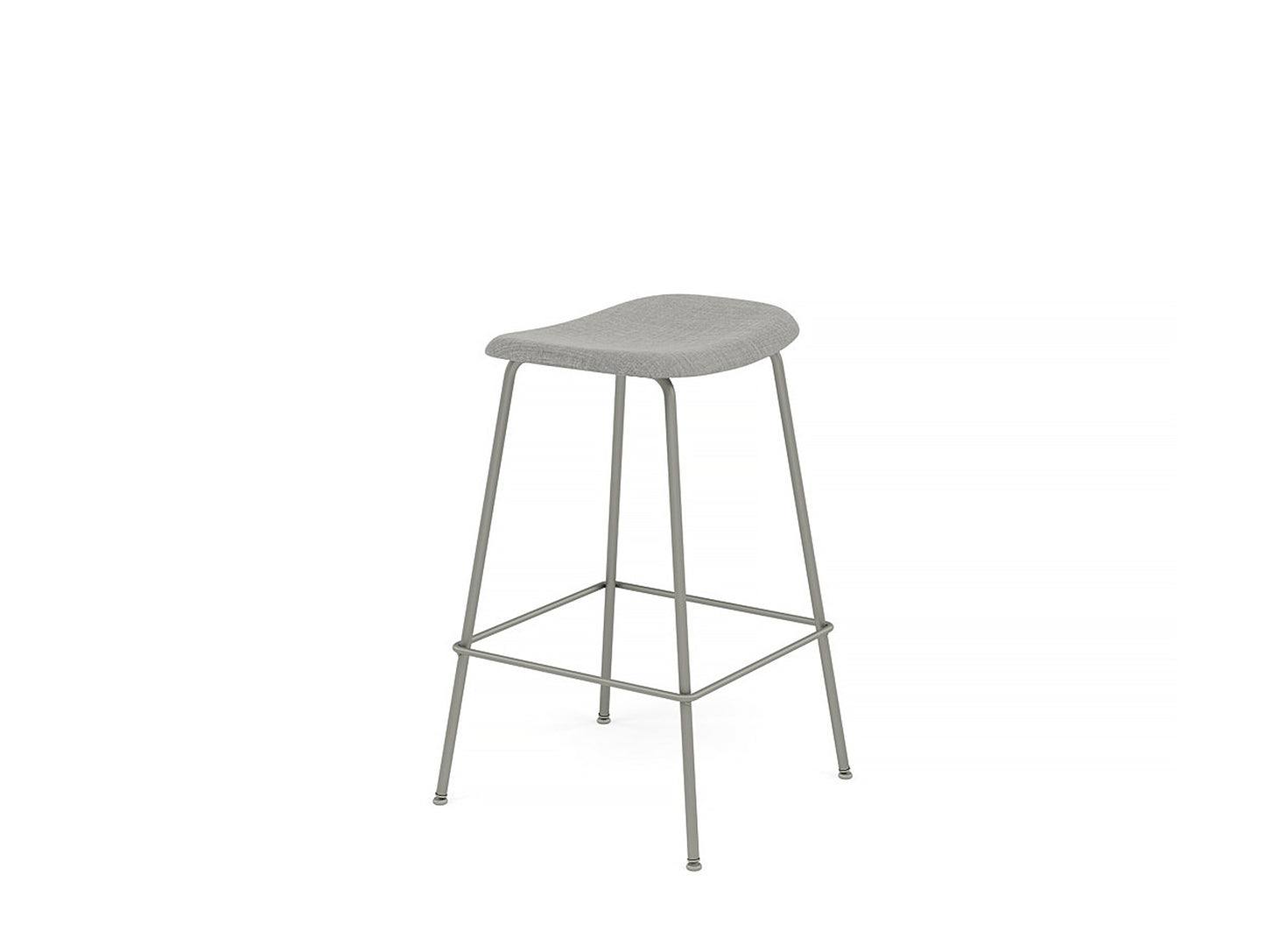 Fiber Barstool with Metal Base