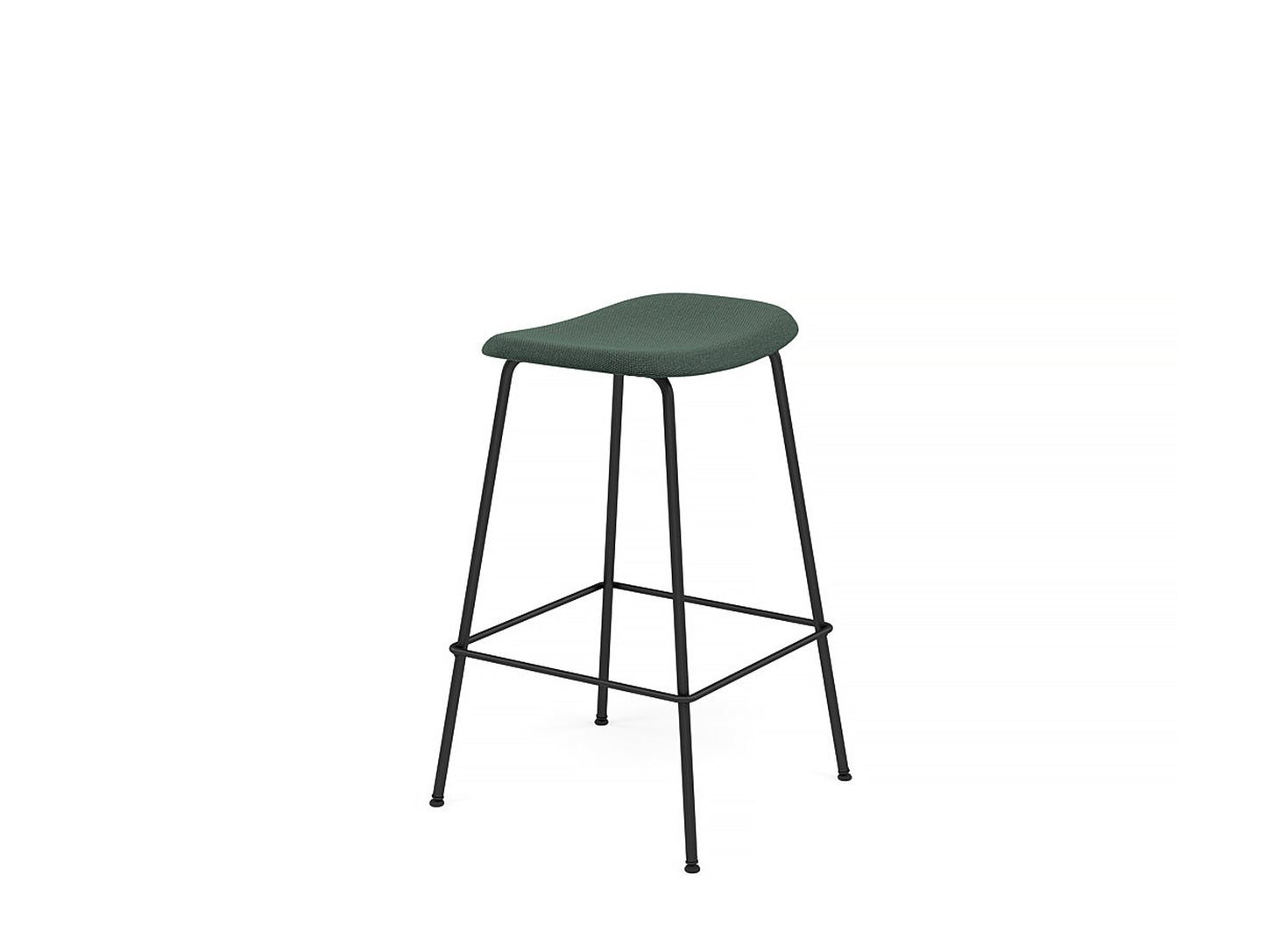 Fiber Barstool with Metal Base