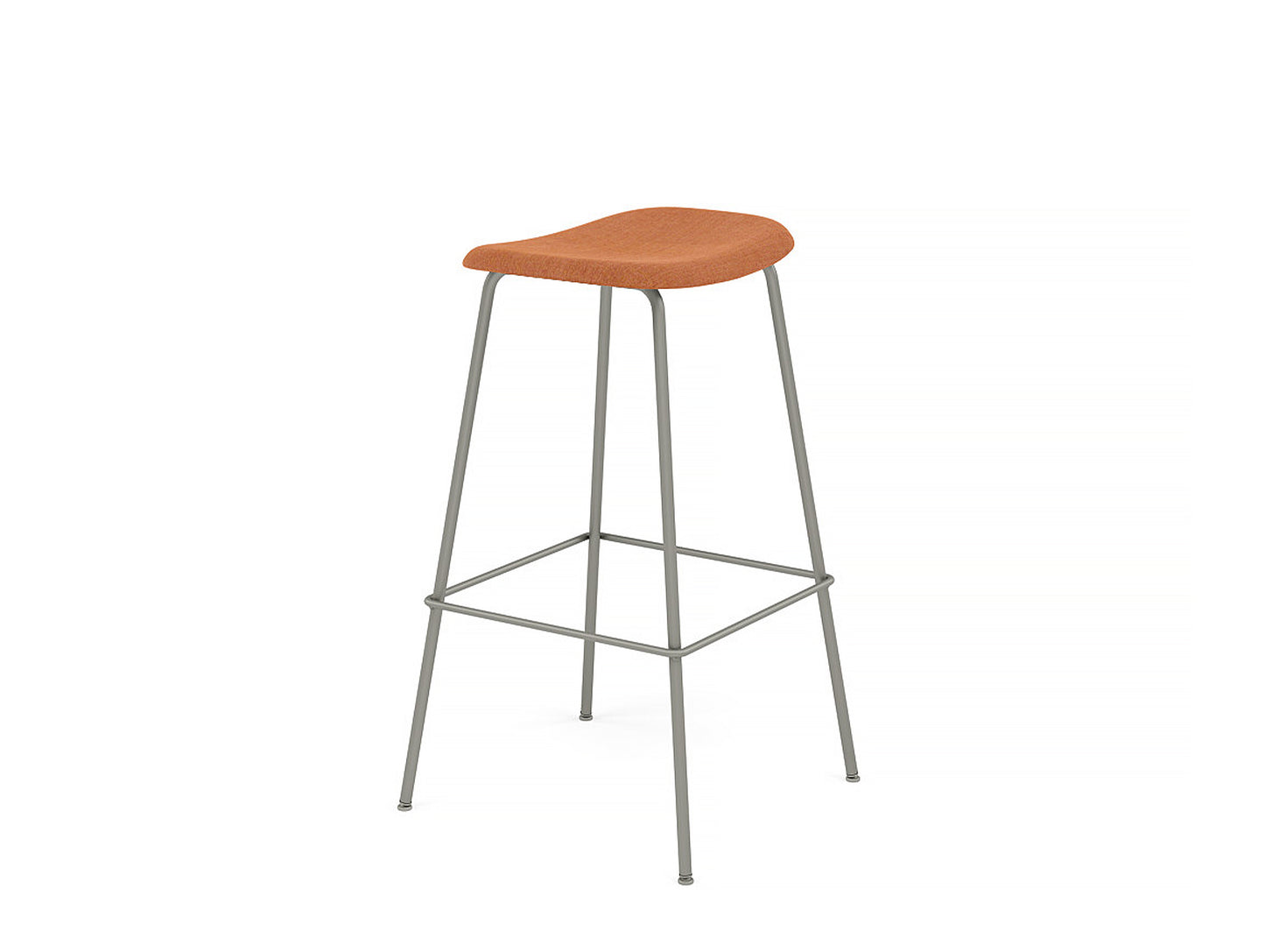 Fiber Barstool with Metal Base