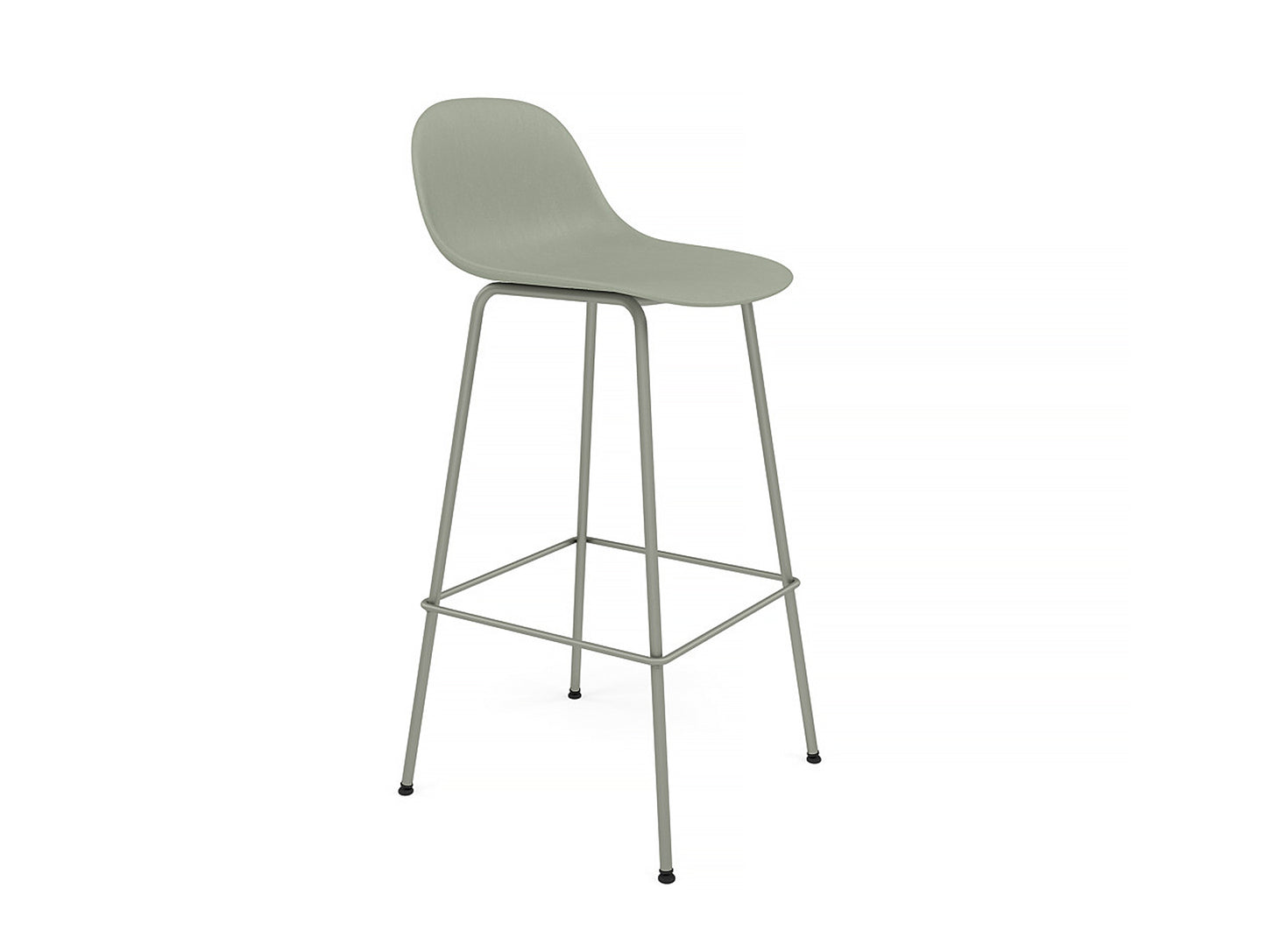 Fiber Barstool with Metal Base