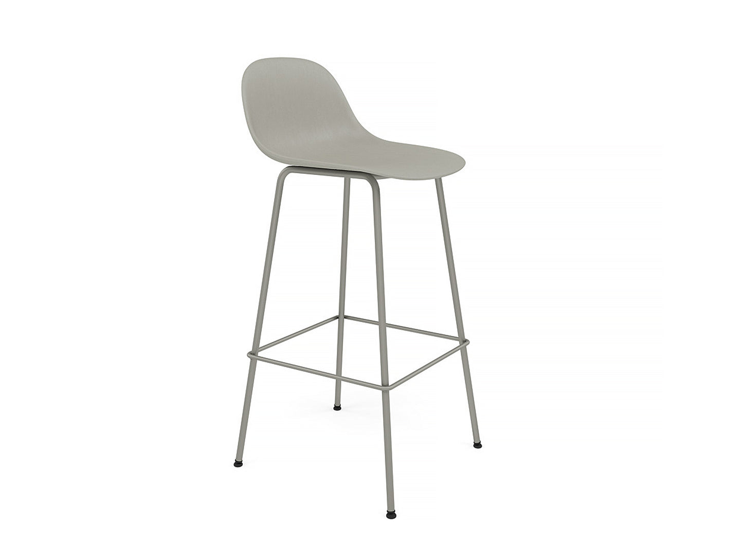Fiber Barstool with Metal Base