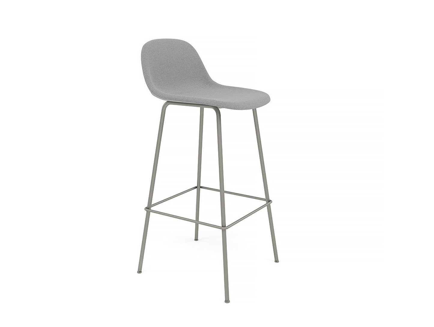 Fiber Barstool with Metal Base