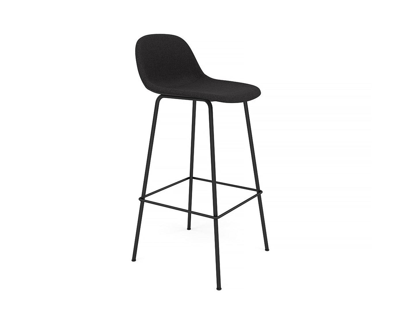 Fiber Barstool with Metal Base