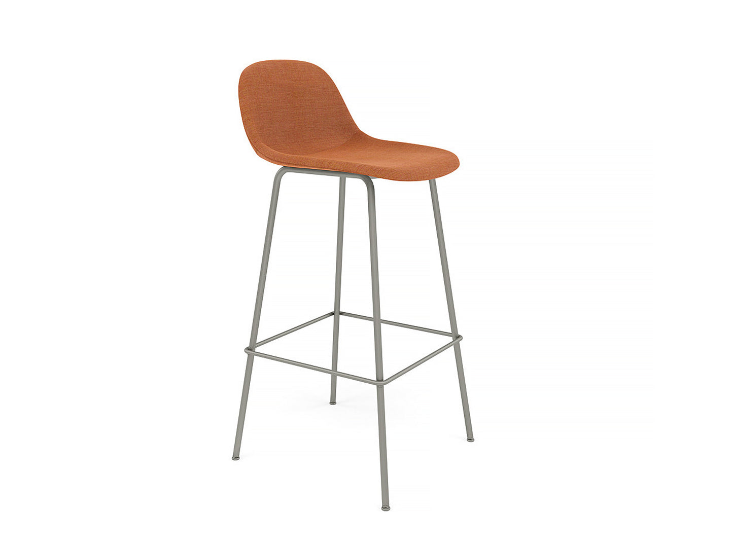 Fiber Barstool with Metal Base