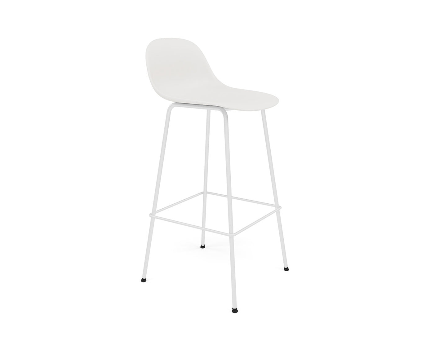 Fiber Barstool with Metal Base