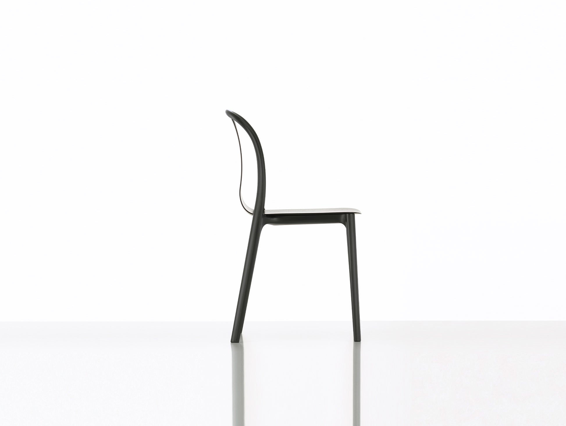 Belleville Chair Plastic by Vitra - Cream