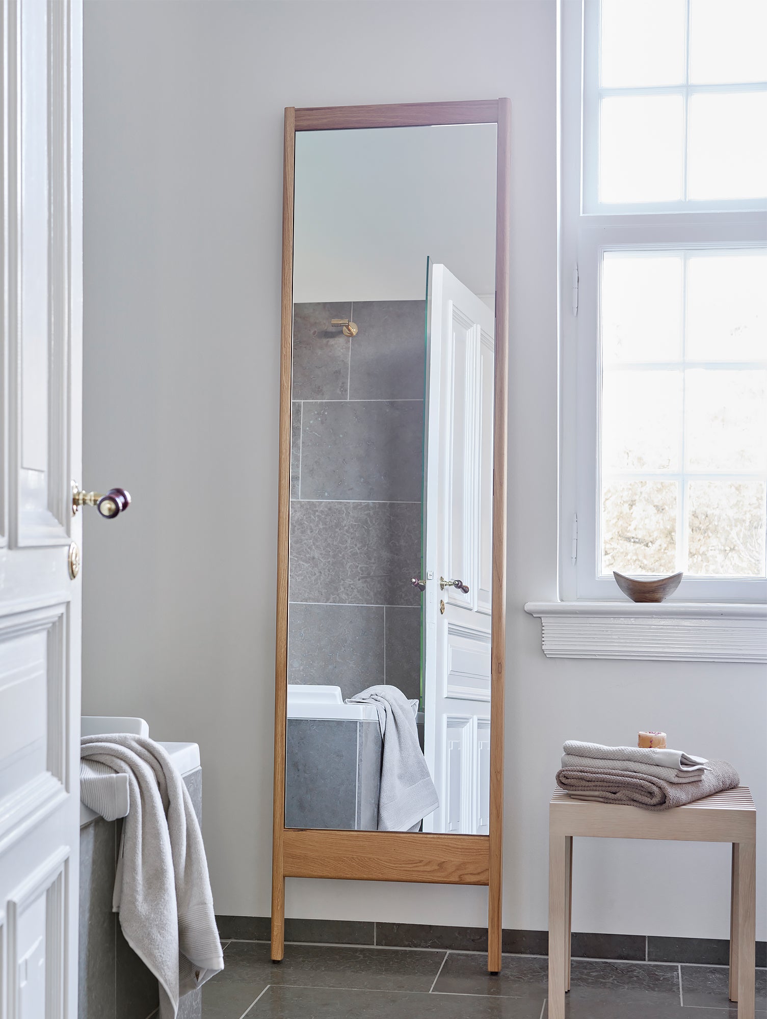 A Line Mirror by Form and Refine - Oiled Oak