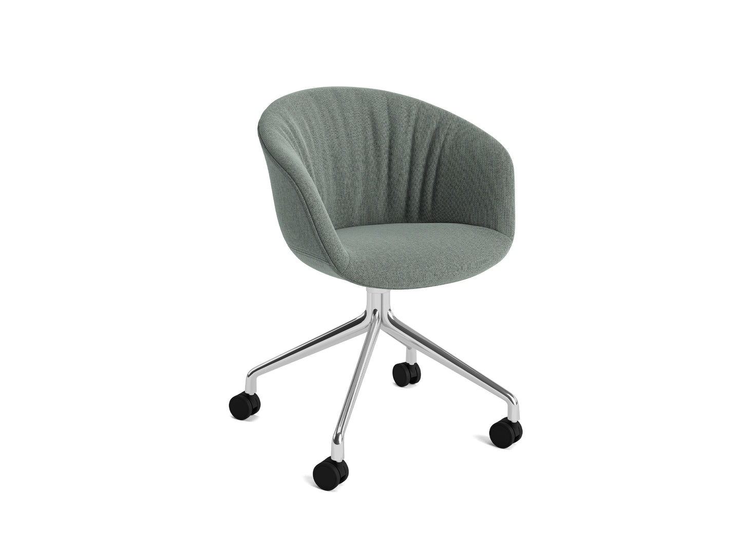 About A Chair AAC 25 Soft by HAY - Re-wool 868 / Polished Aluminium