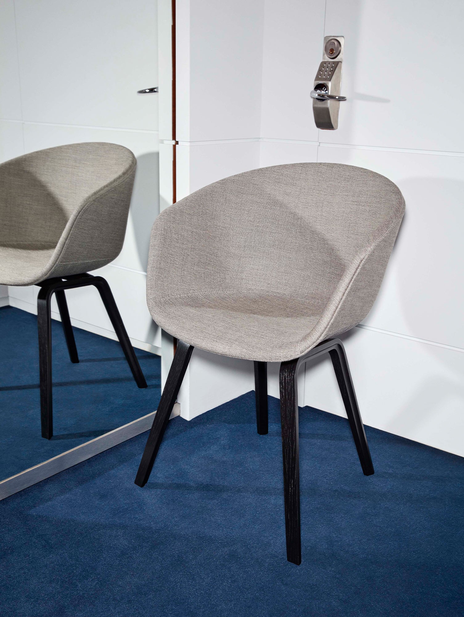 About A Chair AAC 23 by HAY - Ruskin 11 /  Black Lacquered Oak Base