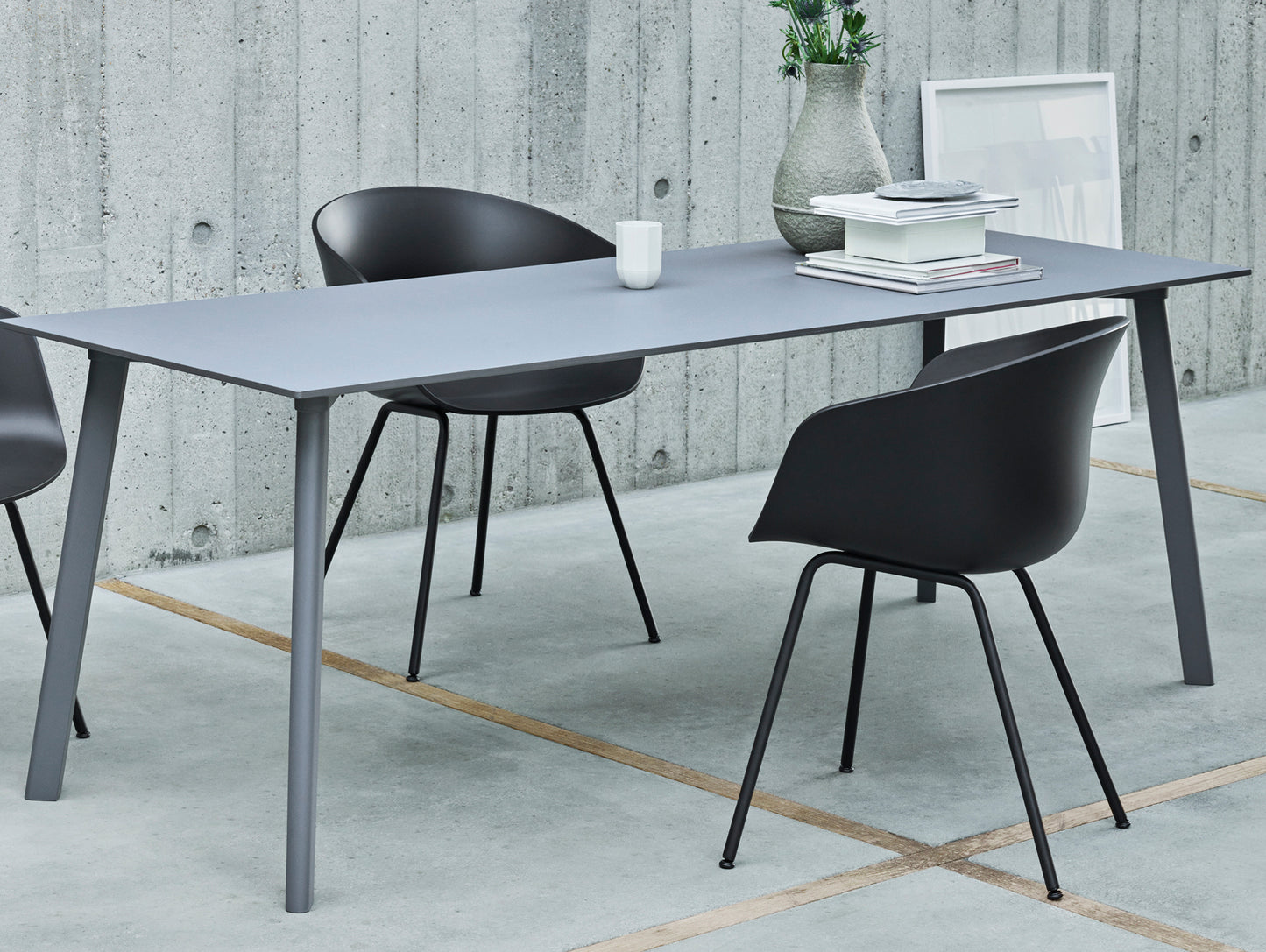 CPH Deux 210 Table - Stone Grey