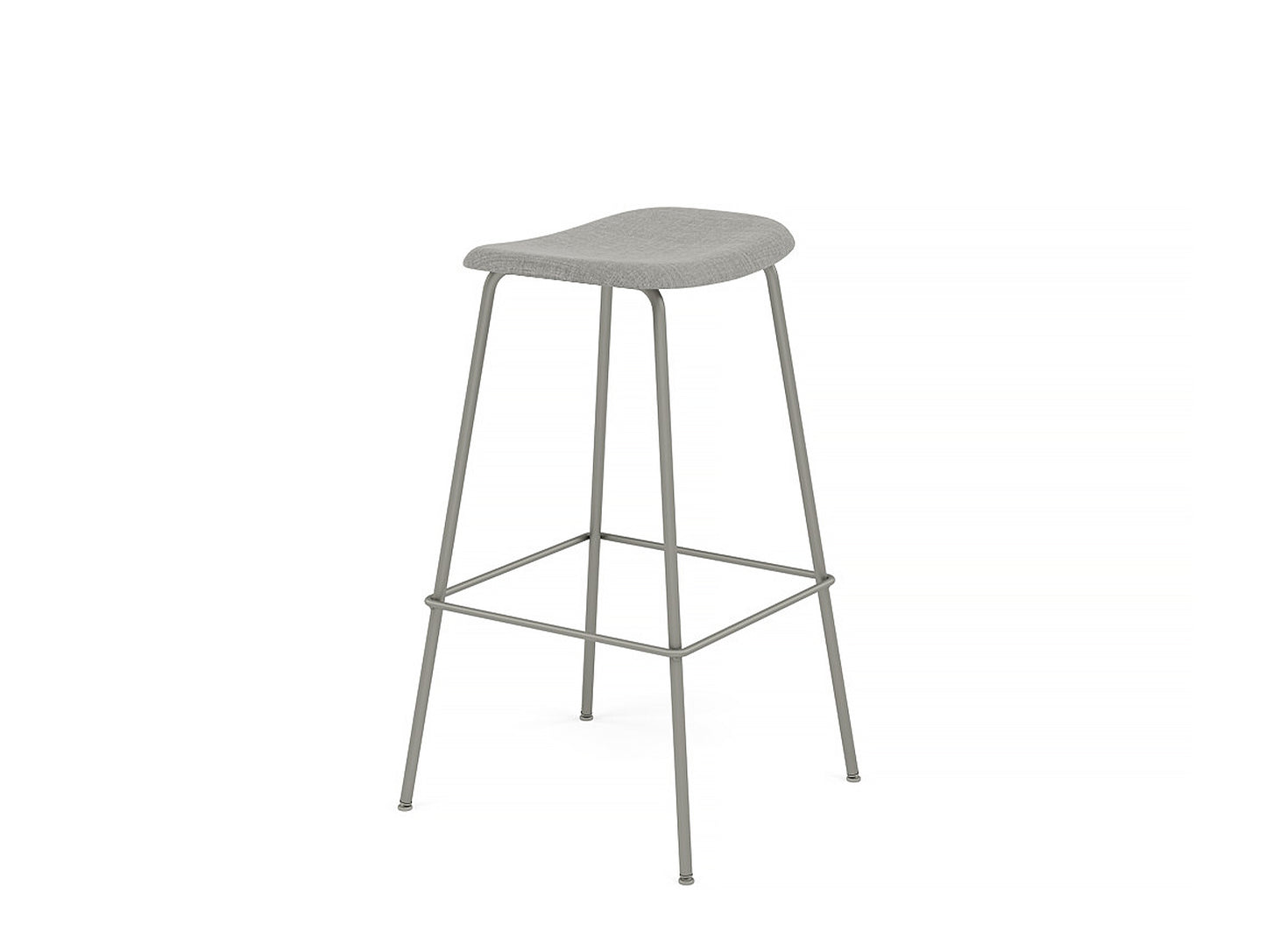 Fiber Barstool with Metal Base