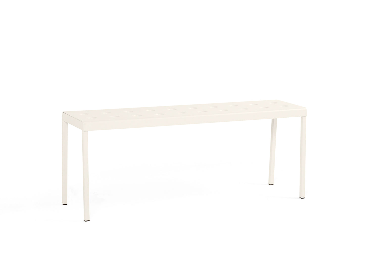 Length: 119.5 cm / Chalk Beige / Balcony Outdoor Bench by HAY