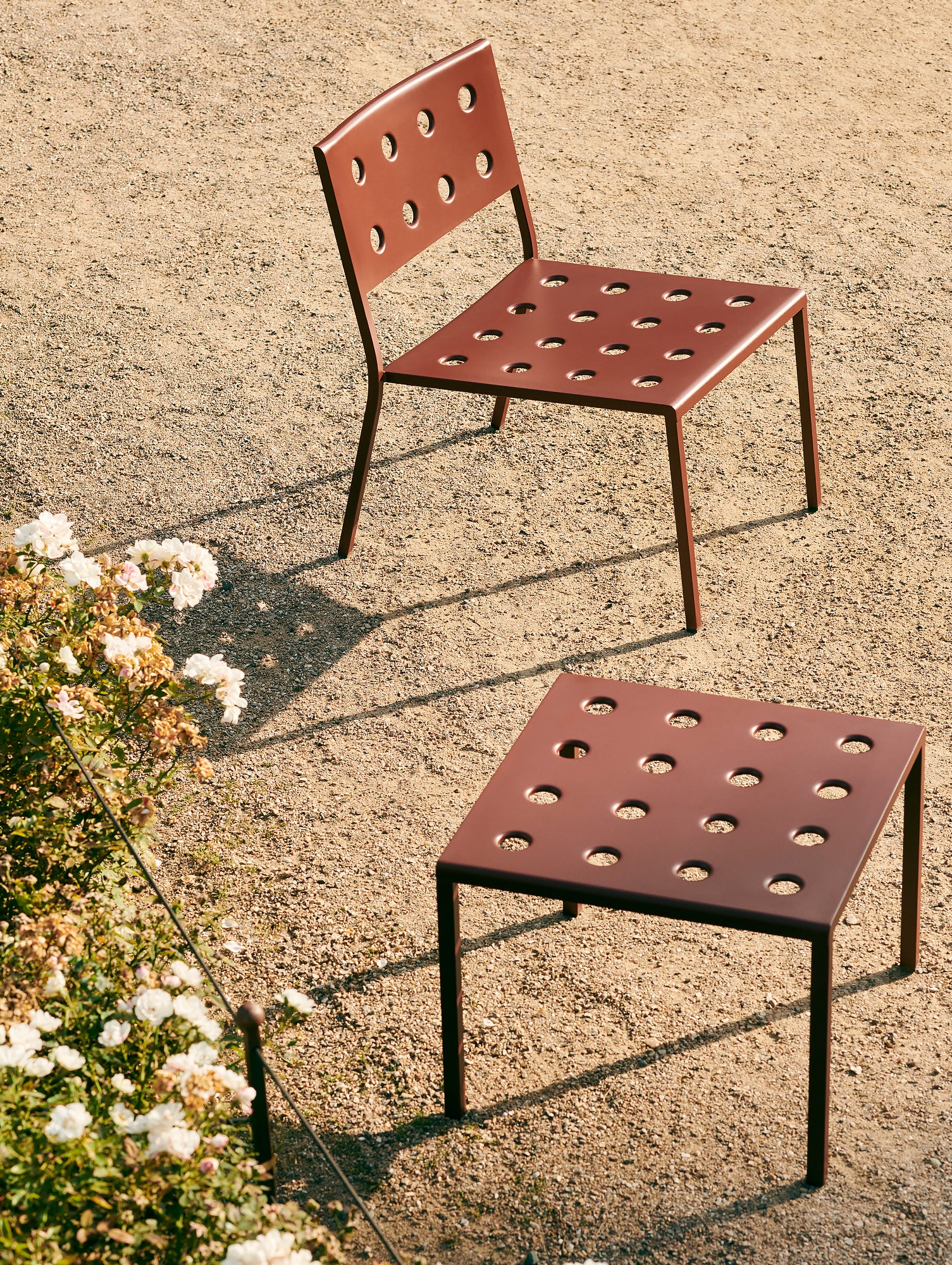 Iron Red Balcony Lounge Chair - Set of 2 by HAY