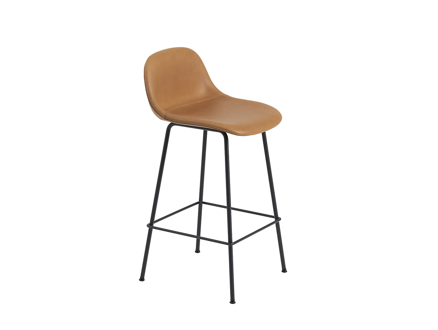 Fiber Barstool with Metal Base