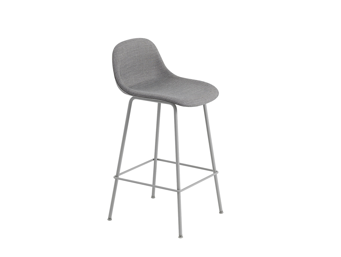 Fiber Barstool with Metal Base